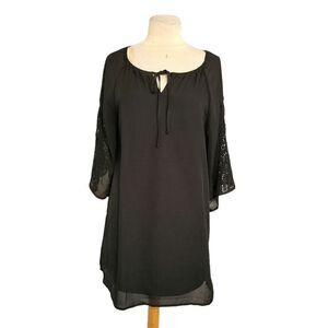 Joyce black bell sleeve dress NWT sz small